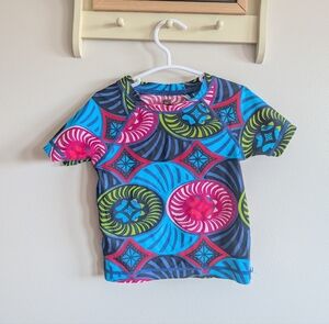 Vibrant Patterned Kids Swim Rashguard